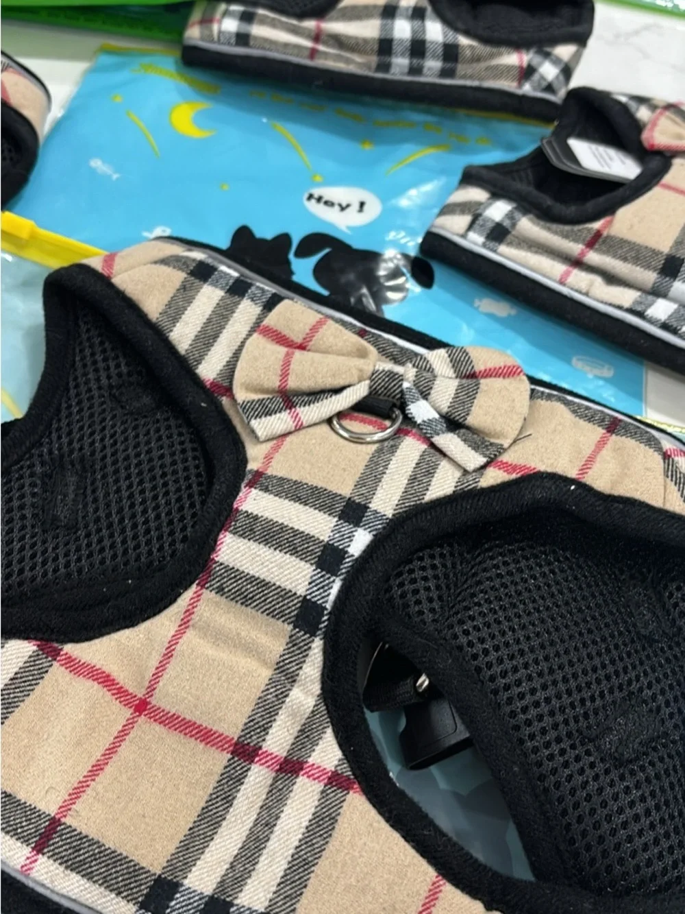 LARGE SIZE BURBERRY STYLE PET HARNESS